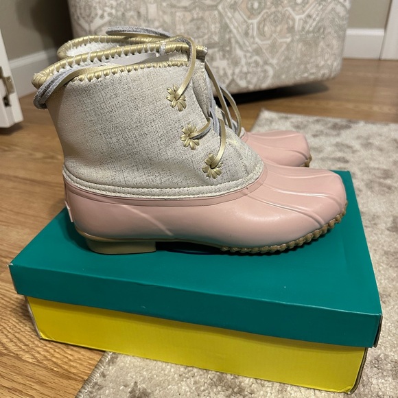 Jack Rogers Chloe Boots, Pink, Size 8 - Picture 2 of 5